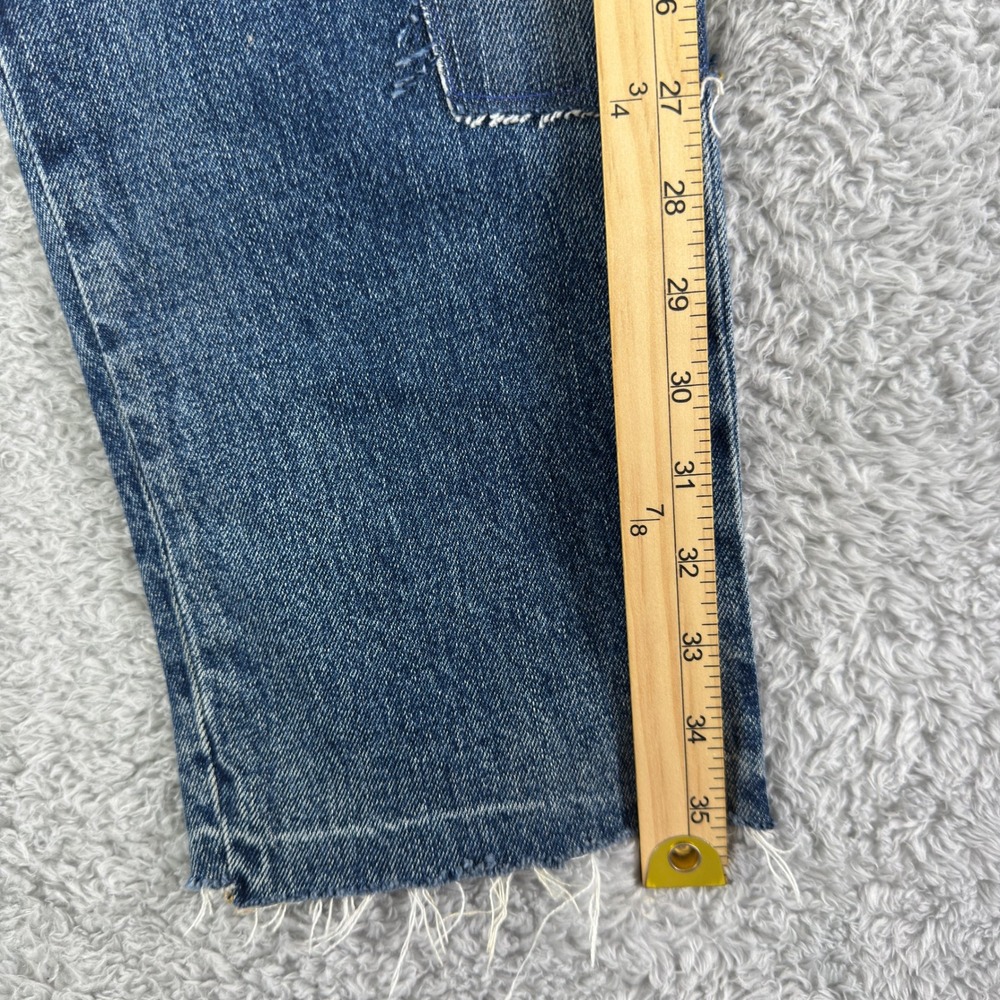 Polo Ralph Lauren Avery Boyfriend Patchwork Bandana Distressed Denim Jeans 31 - Picture 16 of 16
